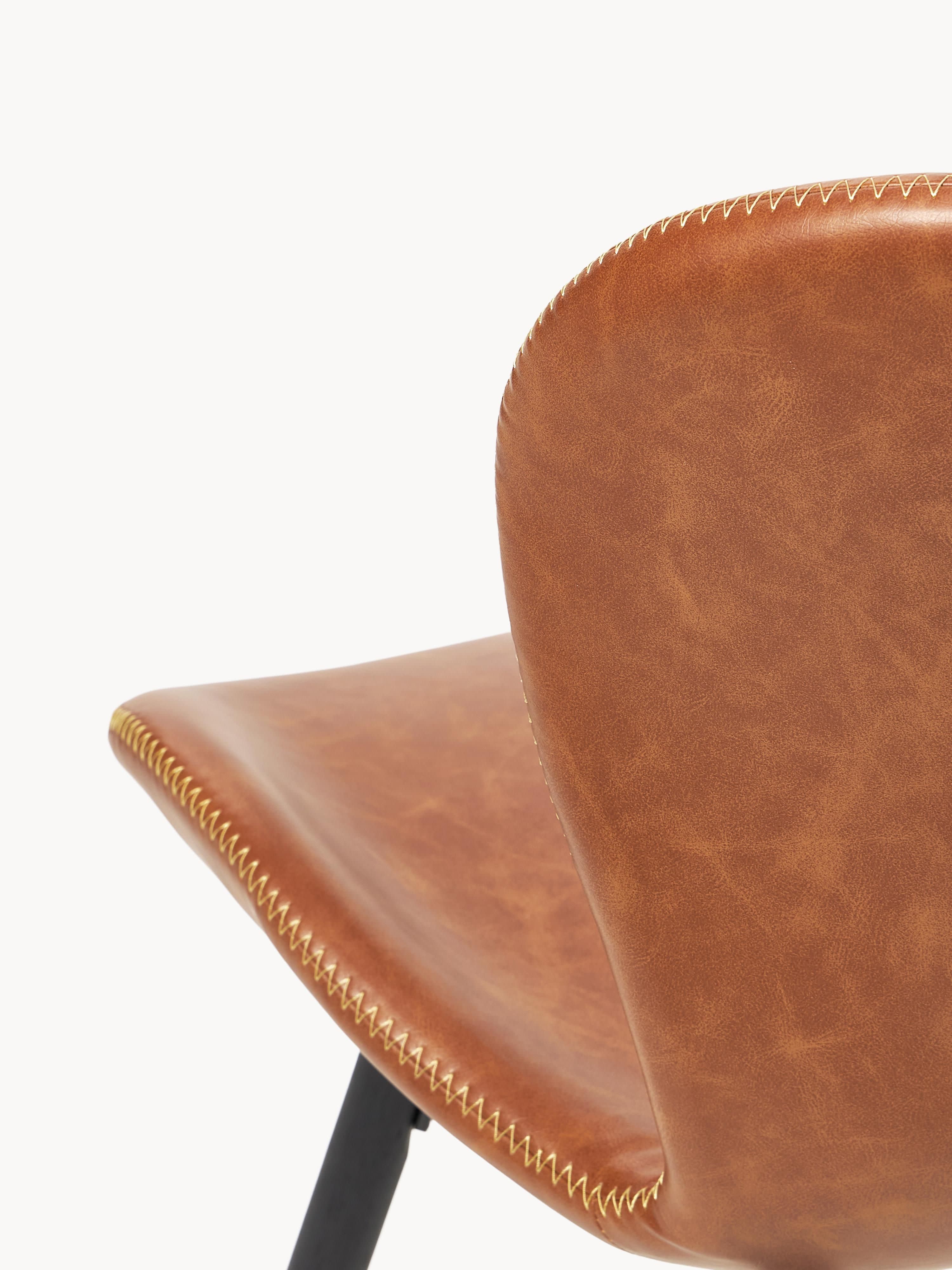 Kunstleren stoelen Batilda, 2 stuks