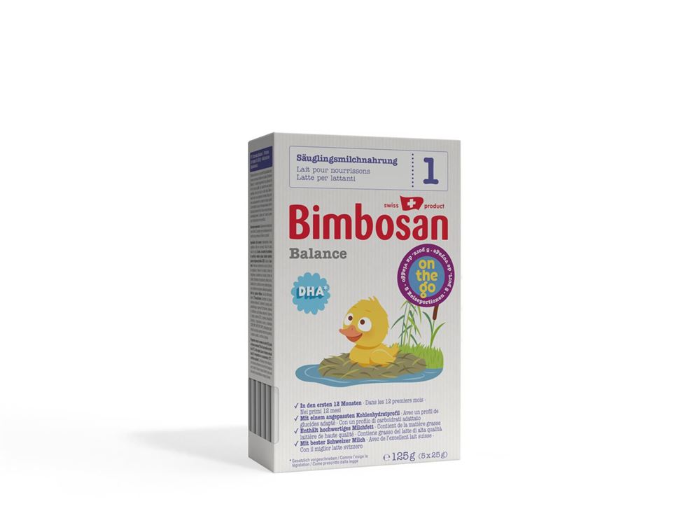 BIMBOSAN Balance Anfangsmilch Plv Reiseportion Btl 125 g