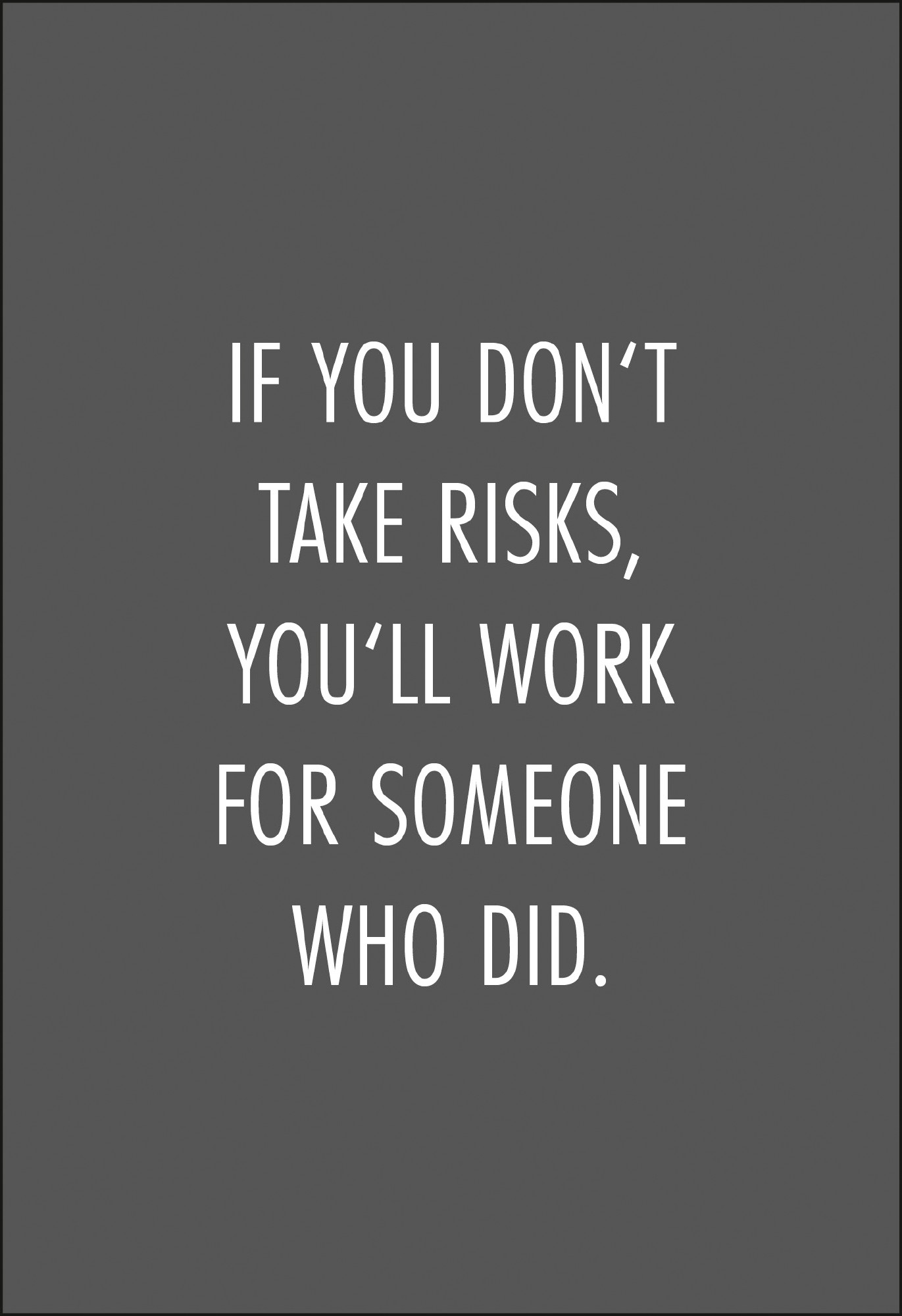 Postkarte 'If you don‘t take risks' günstig bestellen