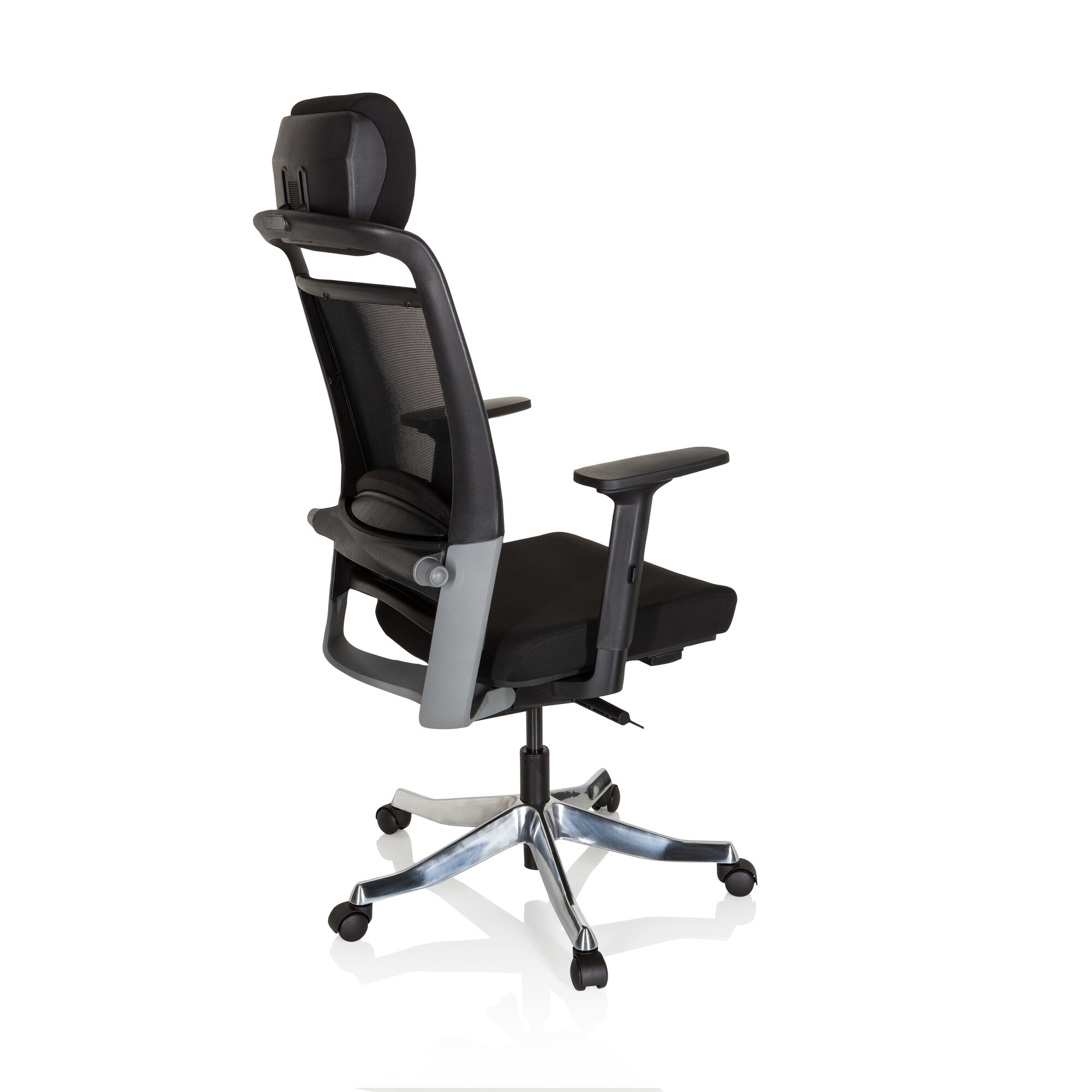 Profi Bürostuhl IKAST I Stoff/Netzstoff mit Armlehnen hjh OFFICE