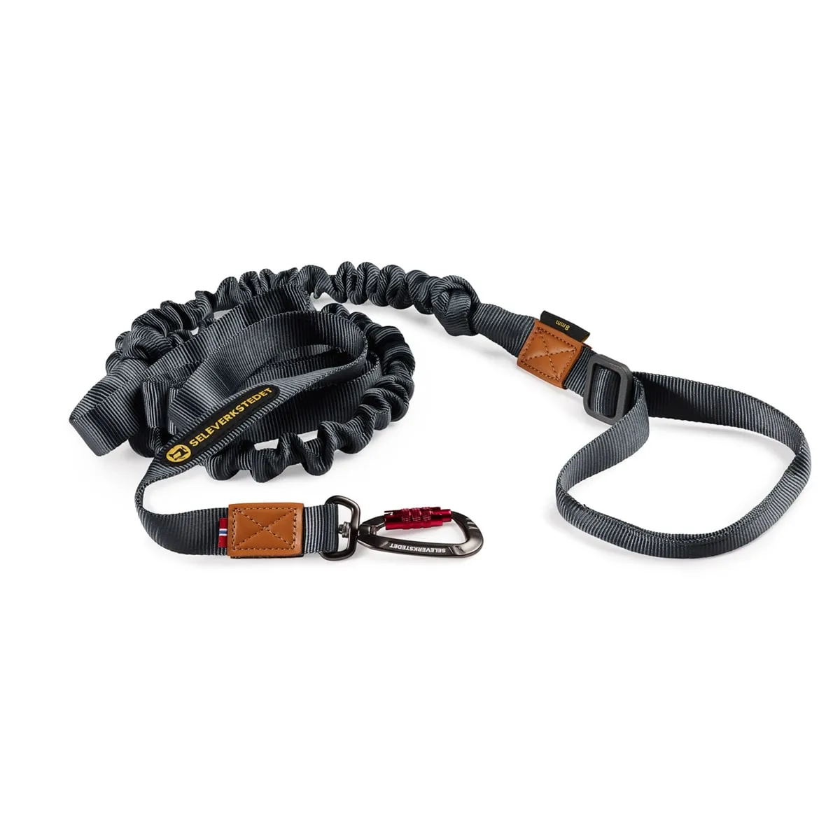 Seleverkstedet Seleverkstedet Rush joring line (8mm) Grå/brun