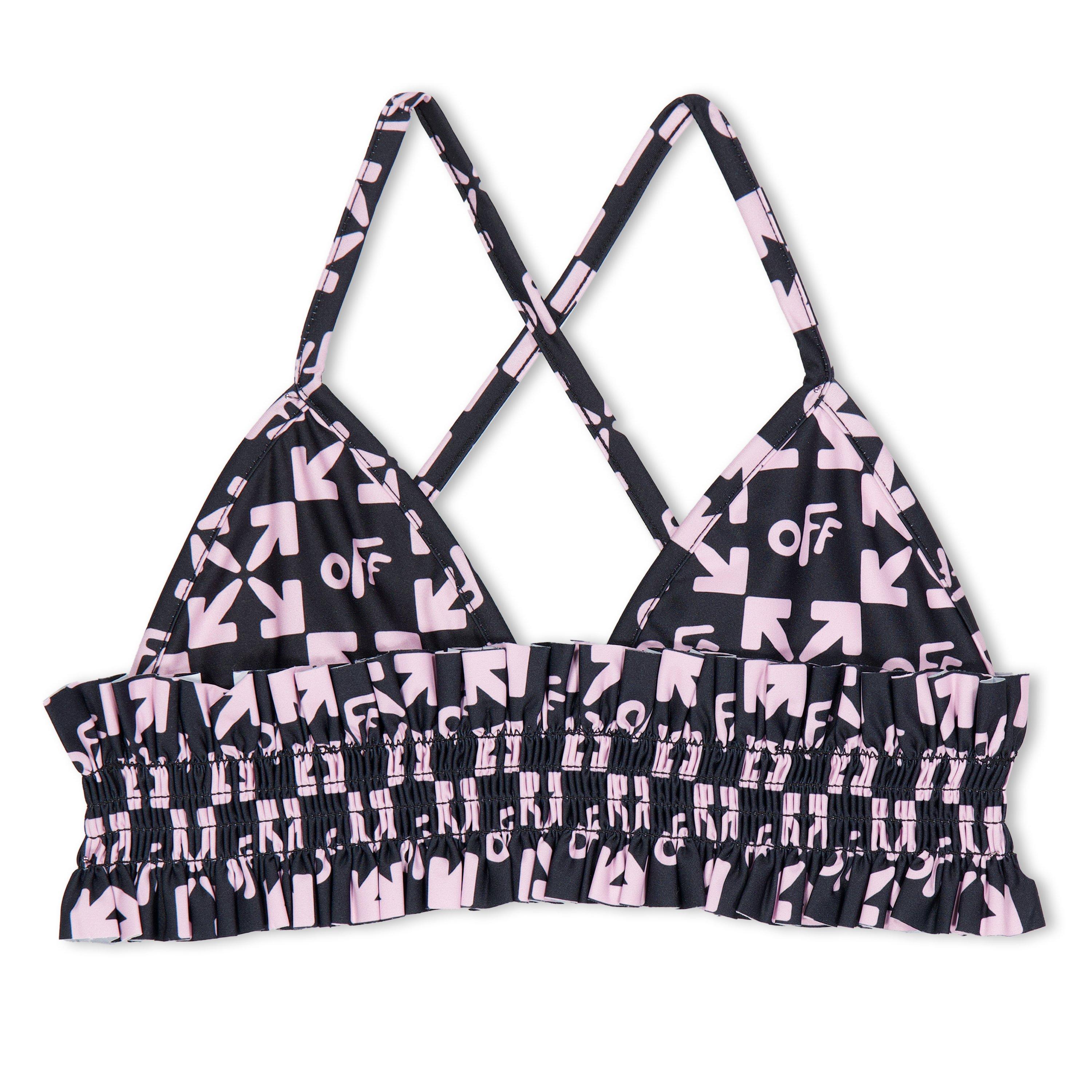 Off White All Over Print Bikini Set Infants