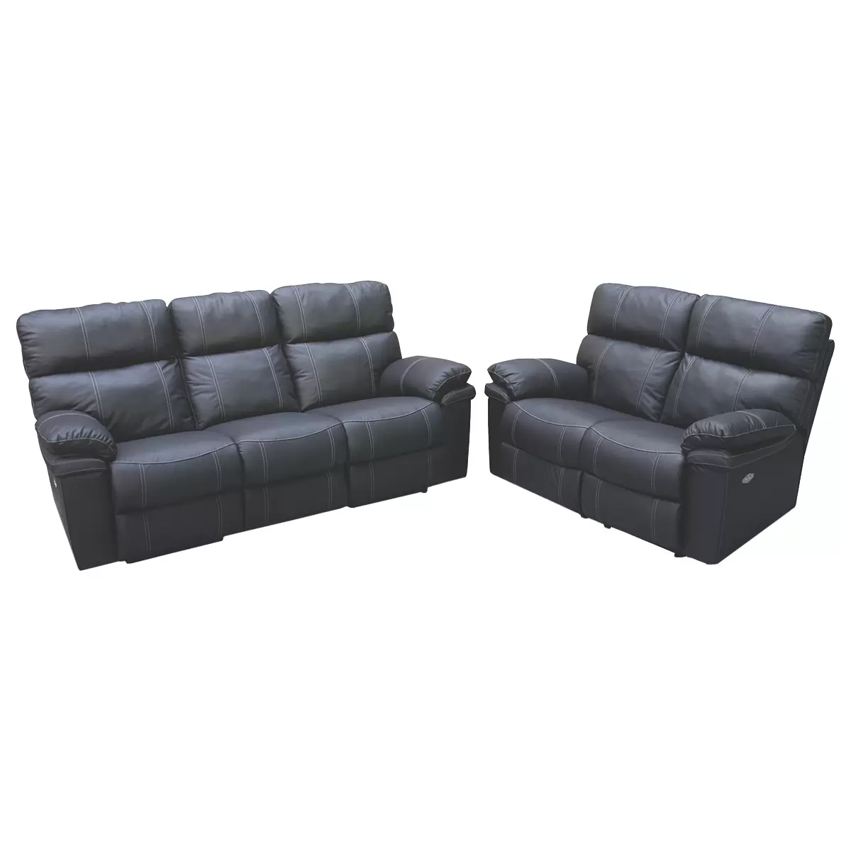 3er Sofa Malta Schwarz