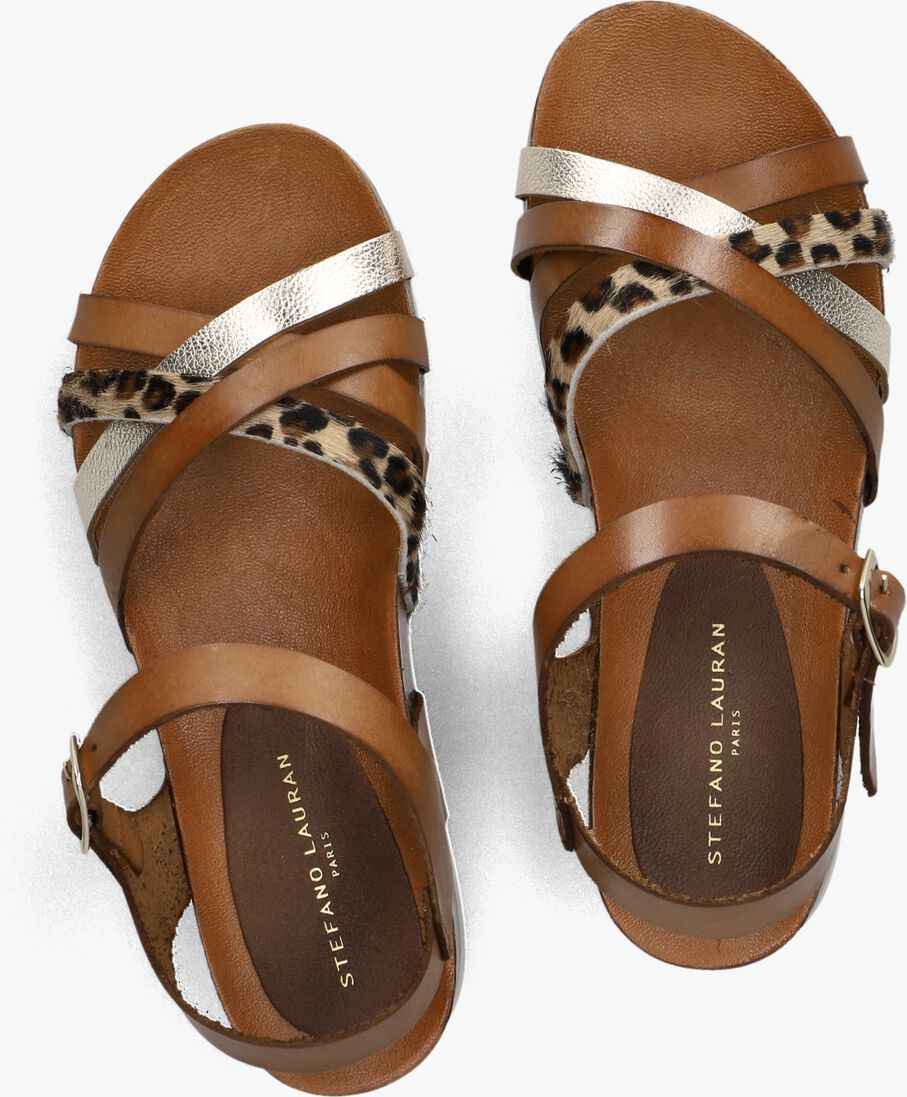 bruine stefano lauran sandalen combi bio sandaal