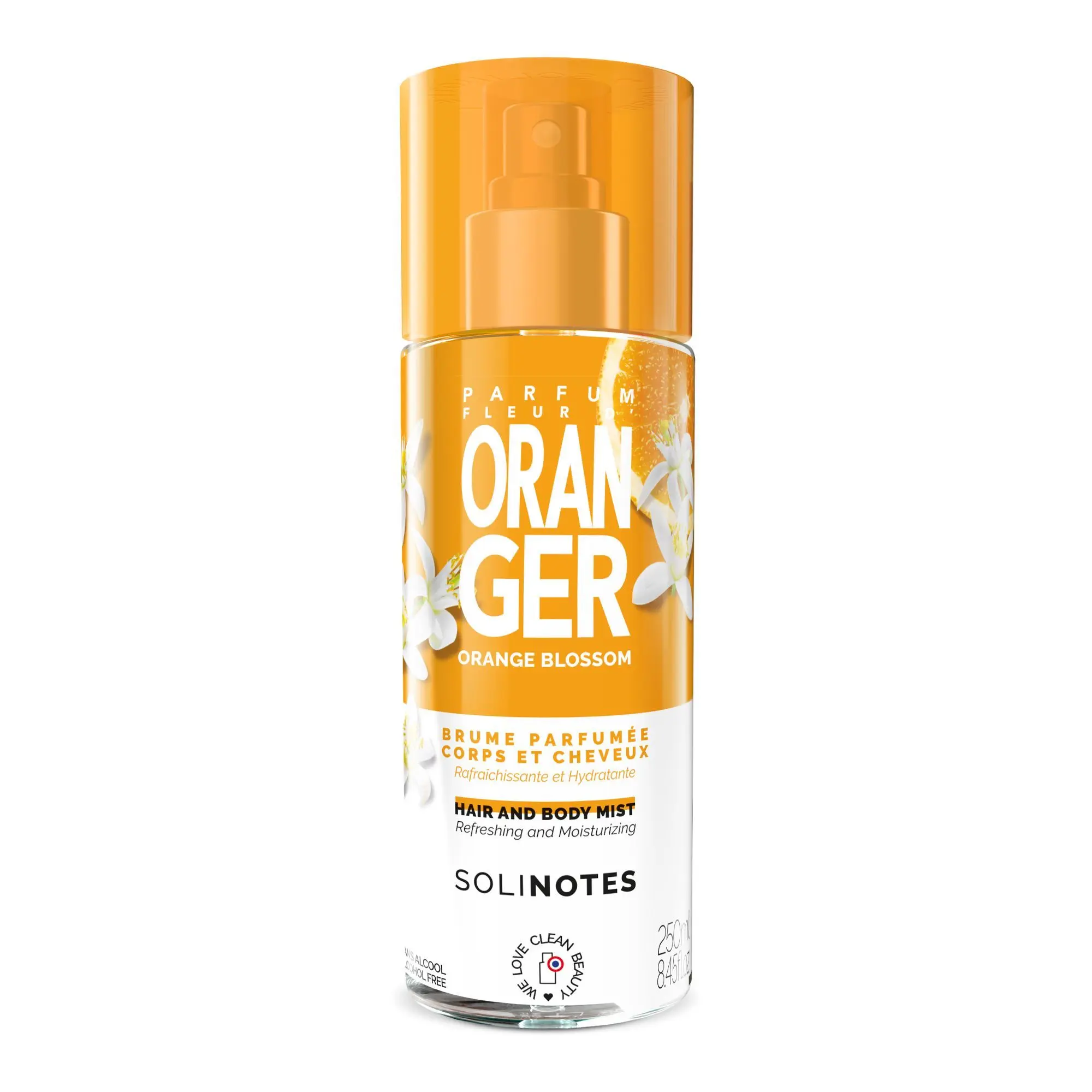 Solinotes - Fleur d'Oranger Brume Parfumée 250ml Brume Parfumée Vaporisateur 250ml - Nouveautés