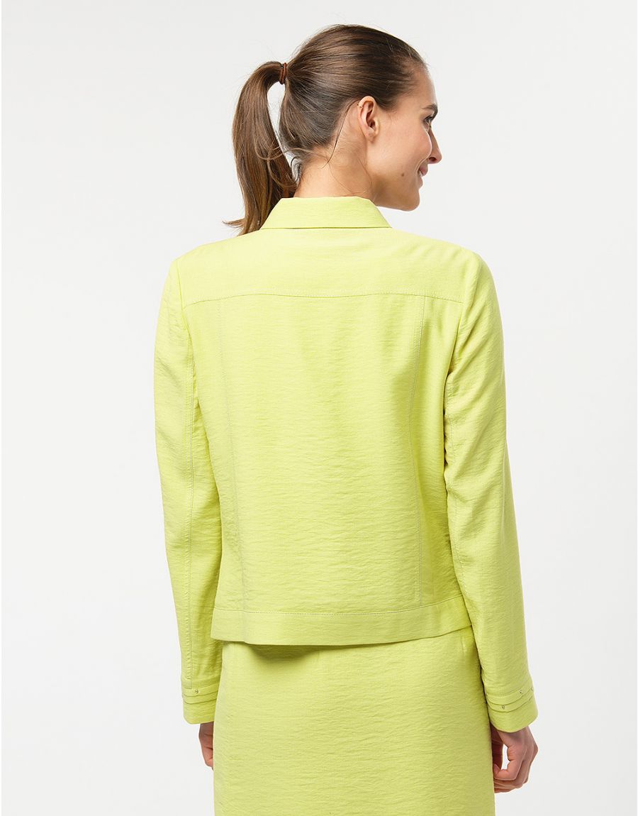Veste droite vert anis