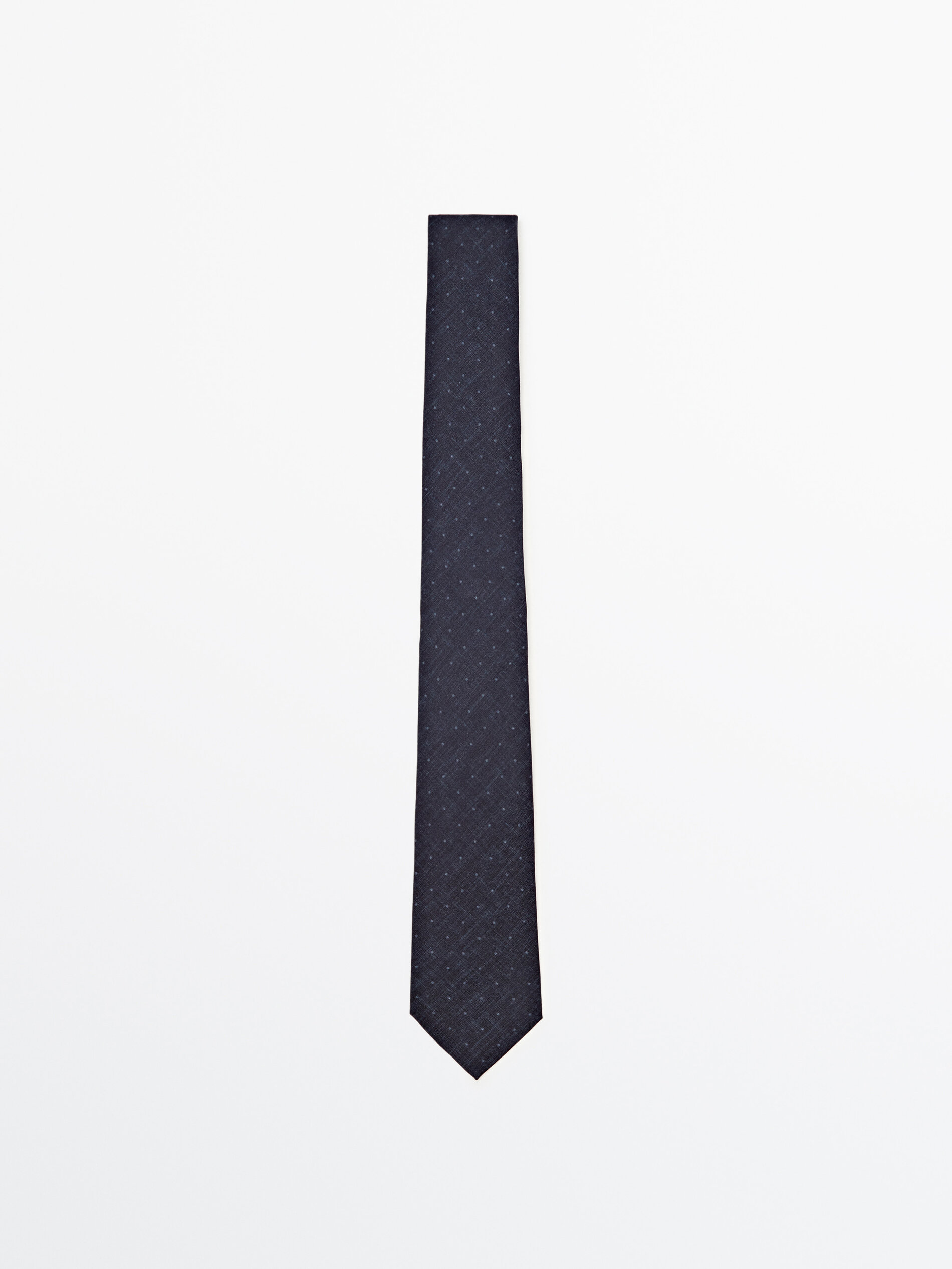 Gravata Topos 100% seda - AZUL MARINHO
