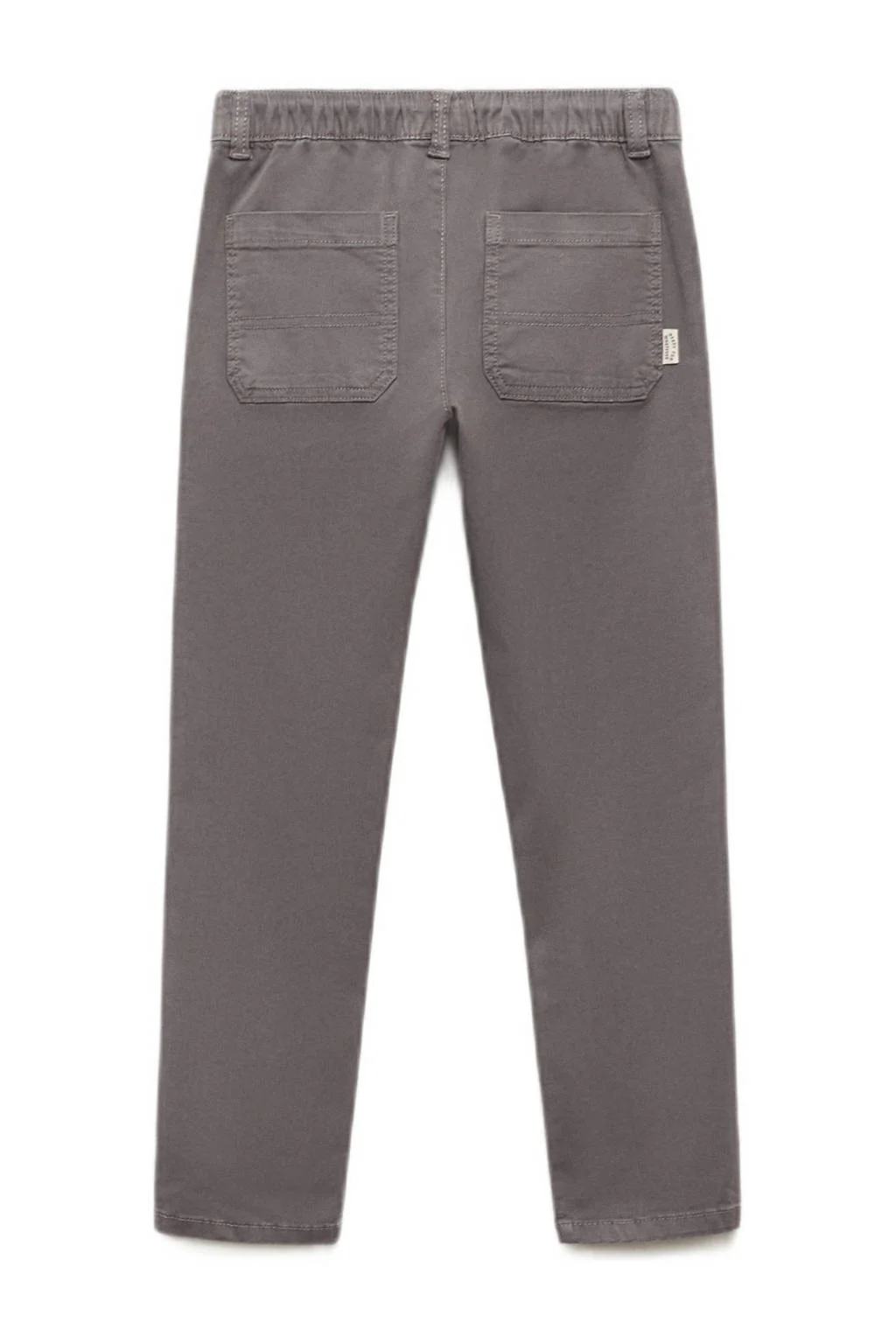 Mango Kids regular fit broek antraciet
