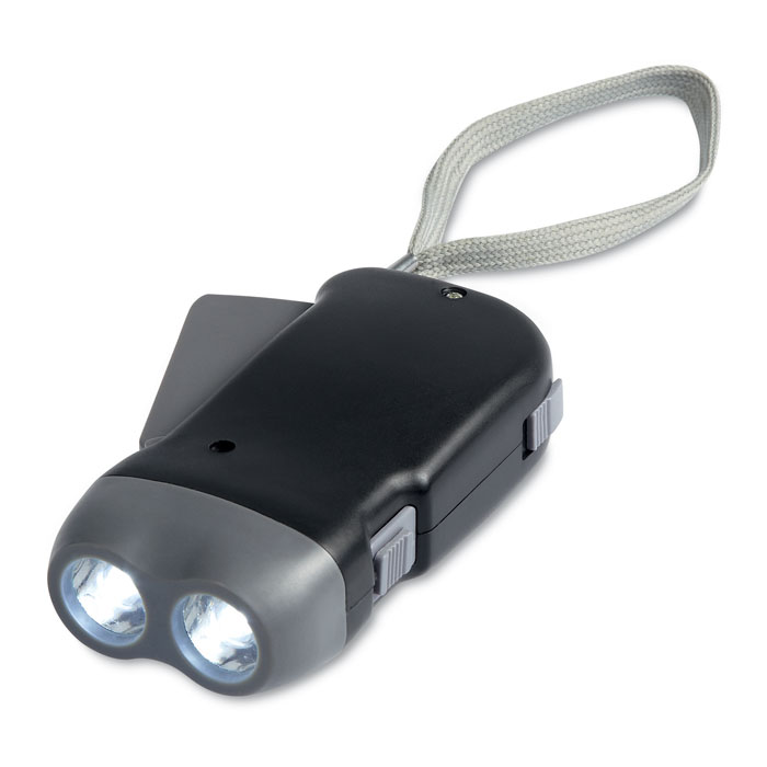 GiftRetail MO8235 - ROBIN Lampe Torche Dynamo LED Compacte et Pratique