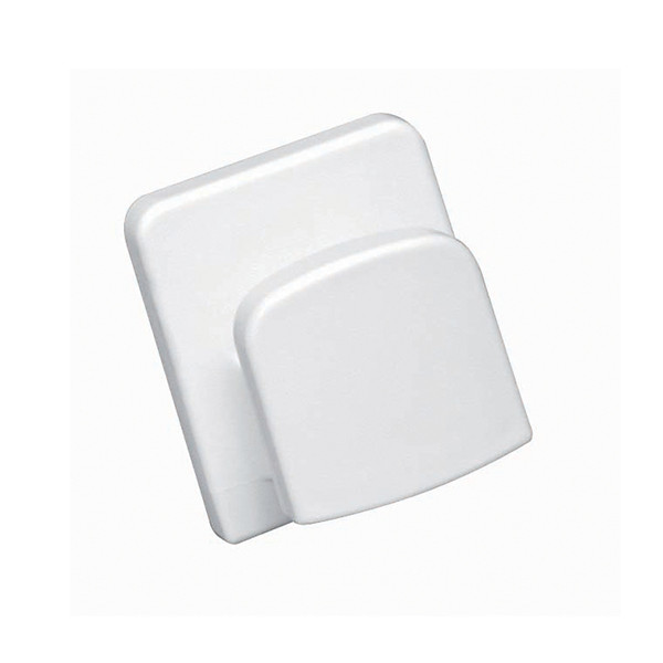 Patère plastique GILAC  1 tête blanche