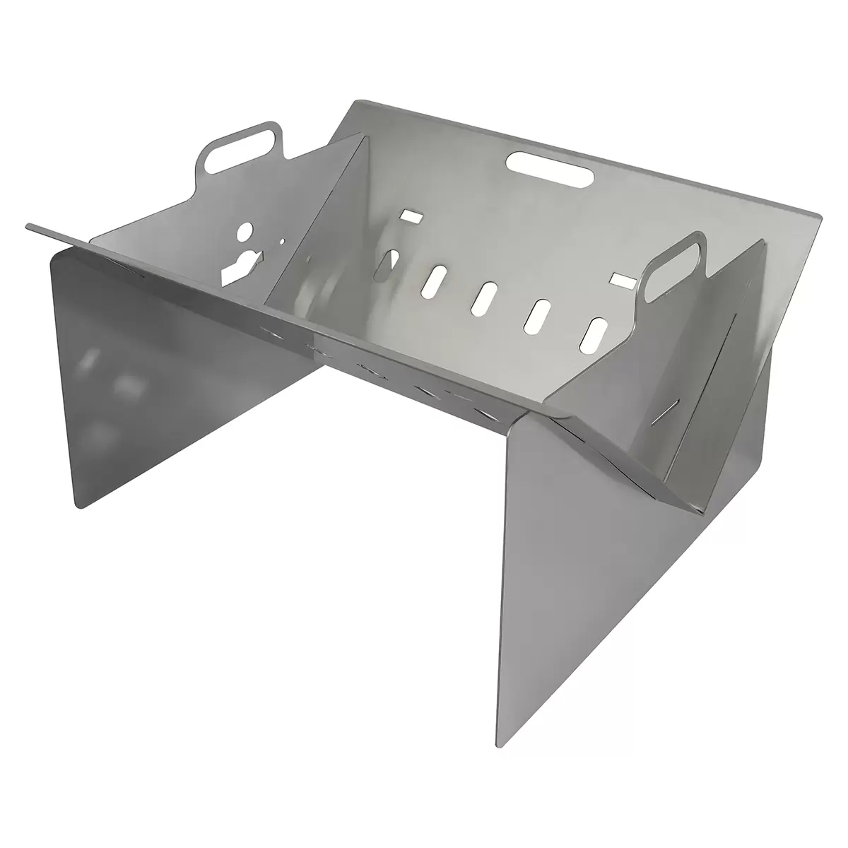 Campinggrill inkl. Tasche BBQ Dragon Silber