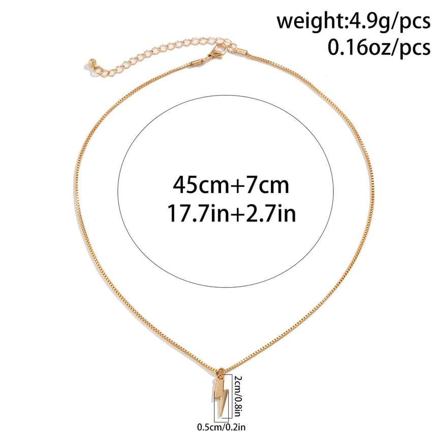 Gretlyn - Bliksem hanger legering ketting
