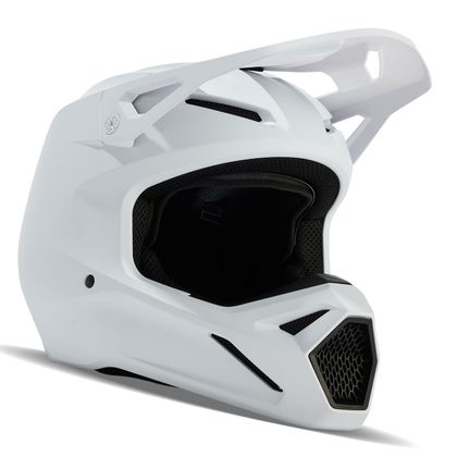 Casque cross Fox V1 - SOLID 2024 - Blanc