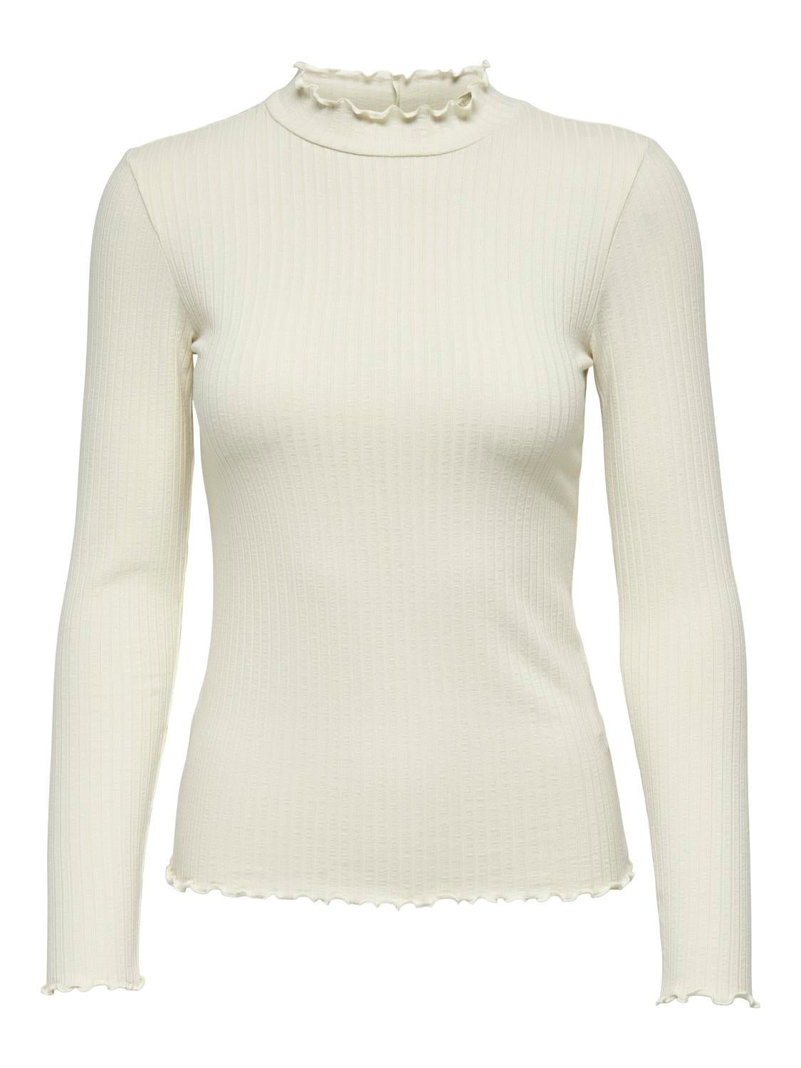 JDYFRANSISKA Top Whitecap Gray