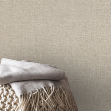 Vliesbehang Chenille taupe-goud 106749