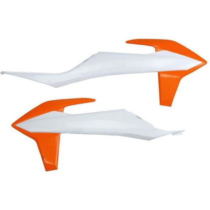 Ouie de radiateur Ufo ORANGE/BLANC
