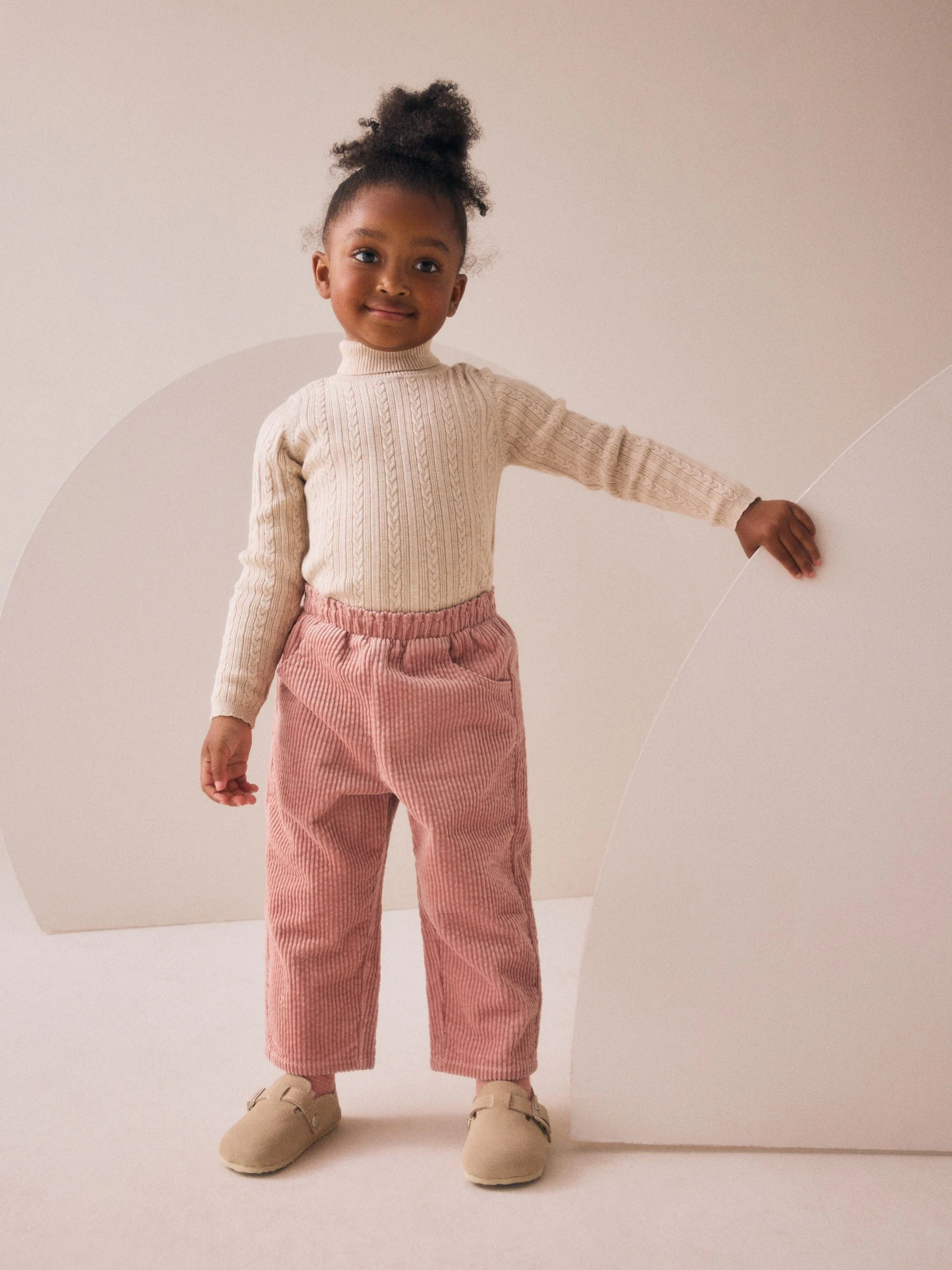 Roze - Corduroy broek (3mnd-7jr)