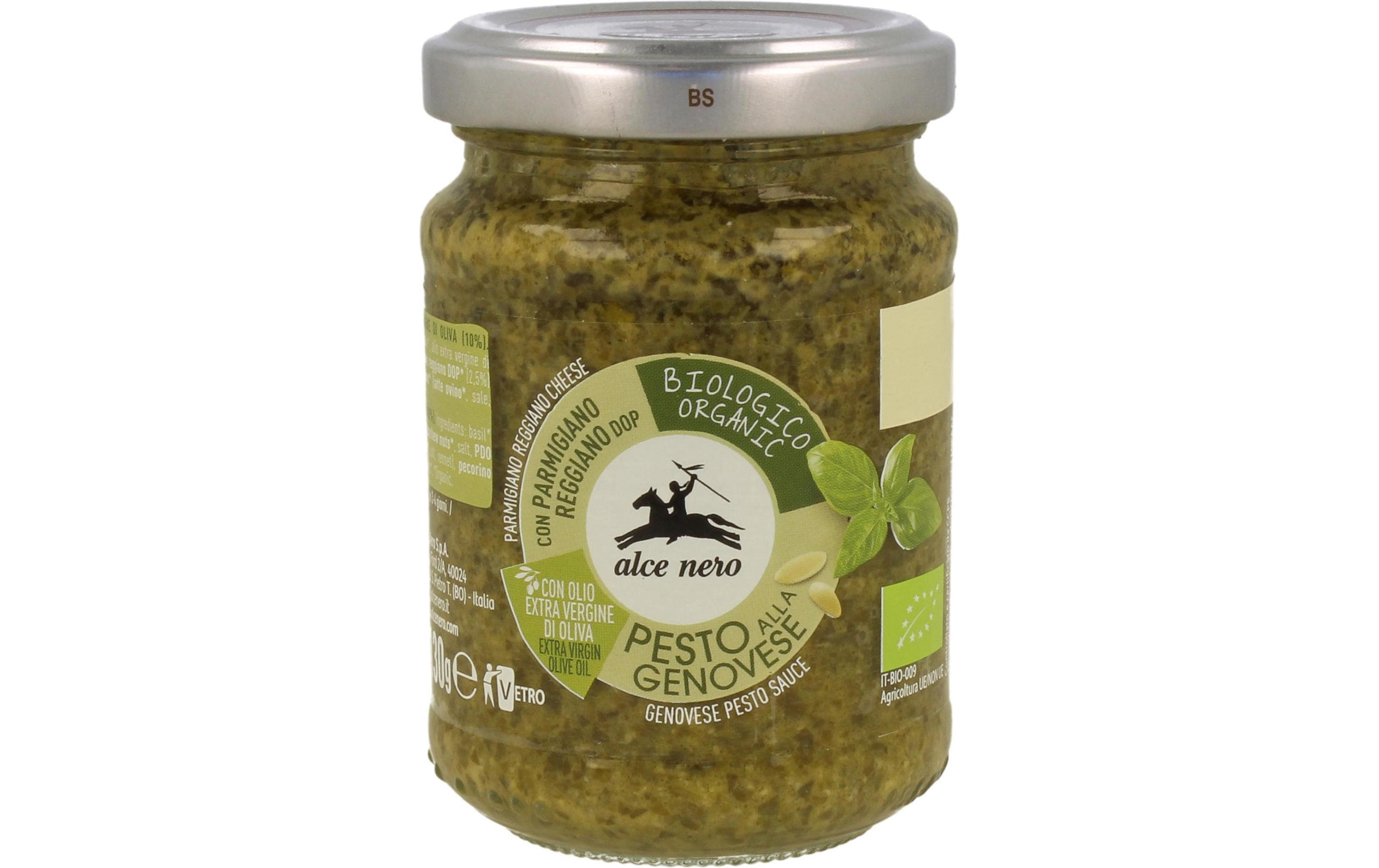 Pastasauce Pesto alla genovese 130 gBiologisch zertifizierte Sauce für Teigwaren