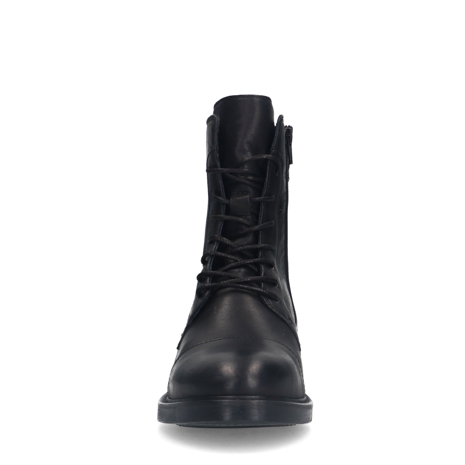 Zwarte leren veterboots