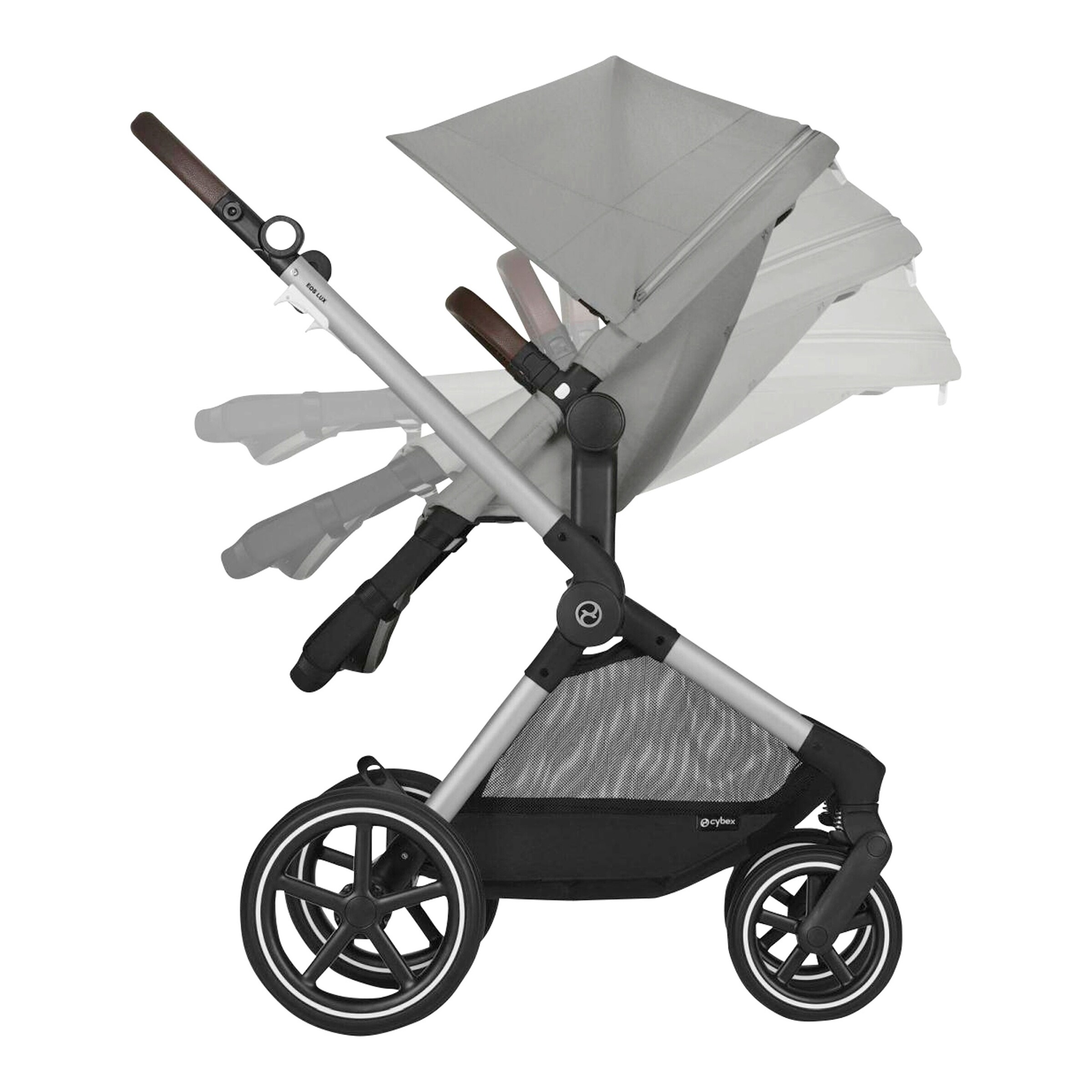 Cybex - GOLD Kombikinderwagen EOS LUX silver / stone grey