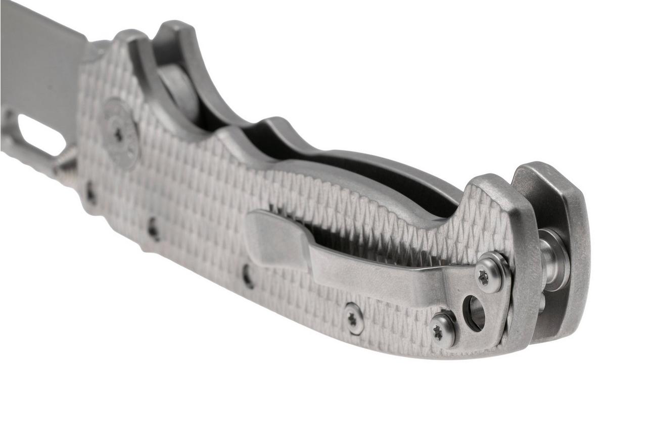 Demko MG AD20 Shark-Lock, Stonewashed MagnaCut Clip Point, MGAD20-MAG-MLD-TI, Titanium zakmes