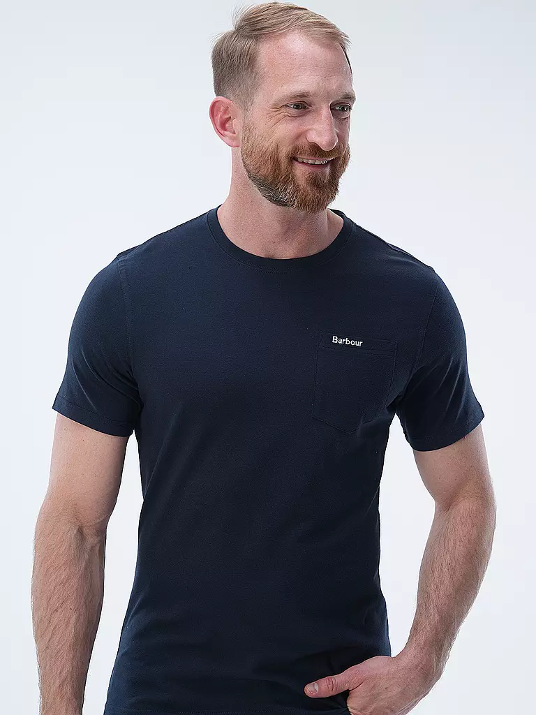 BARBOUR T-Shirt LANGDON dunkelblau