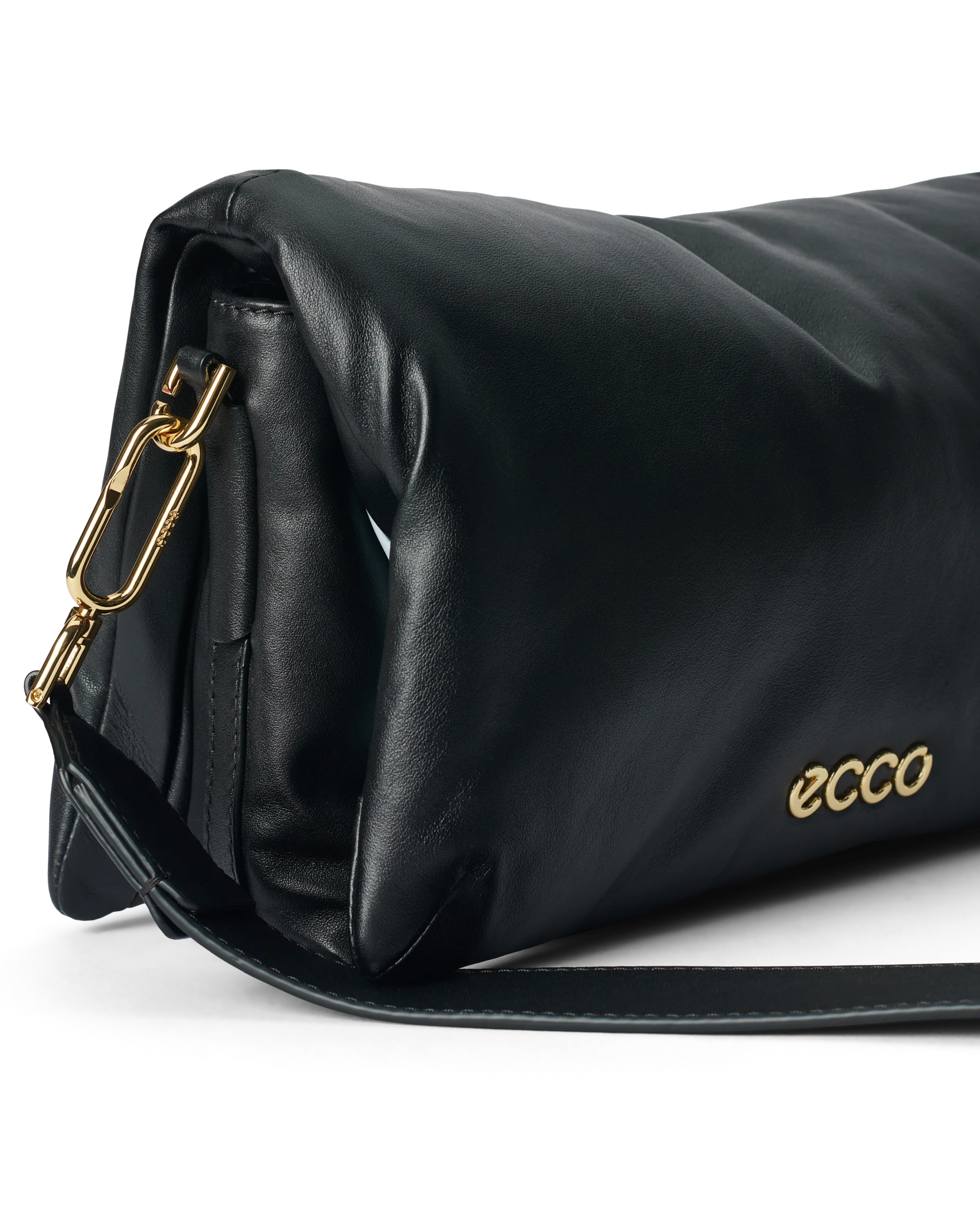 ECCO Pinch Bag Umhängetasche aus Leder Schwarz 18,5X29,5X12,5 cm