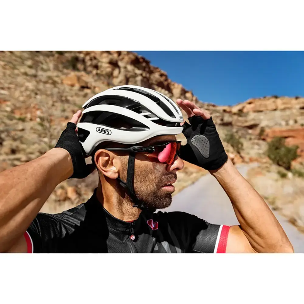 Abus AirBreaker Race Fietshelm Wit