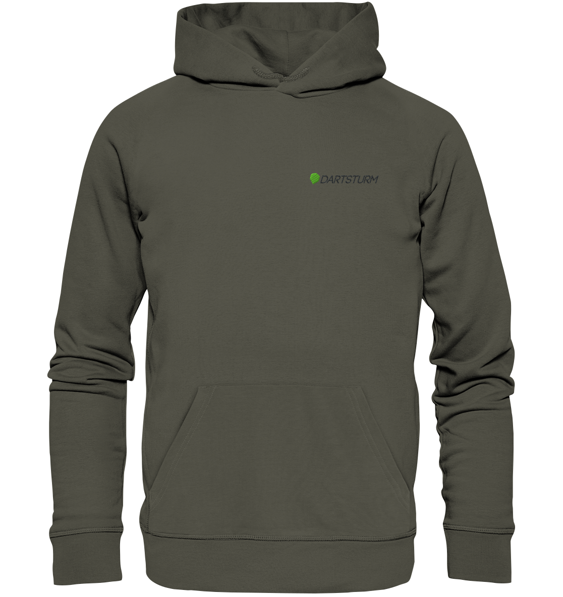 DartSturm - Logo Schwarz Hoodie (Stick)