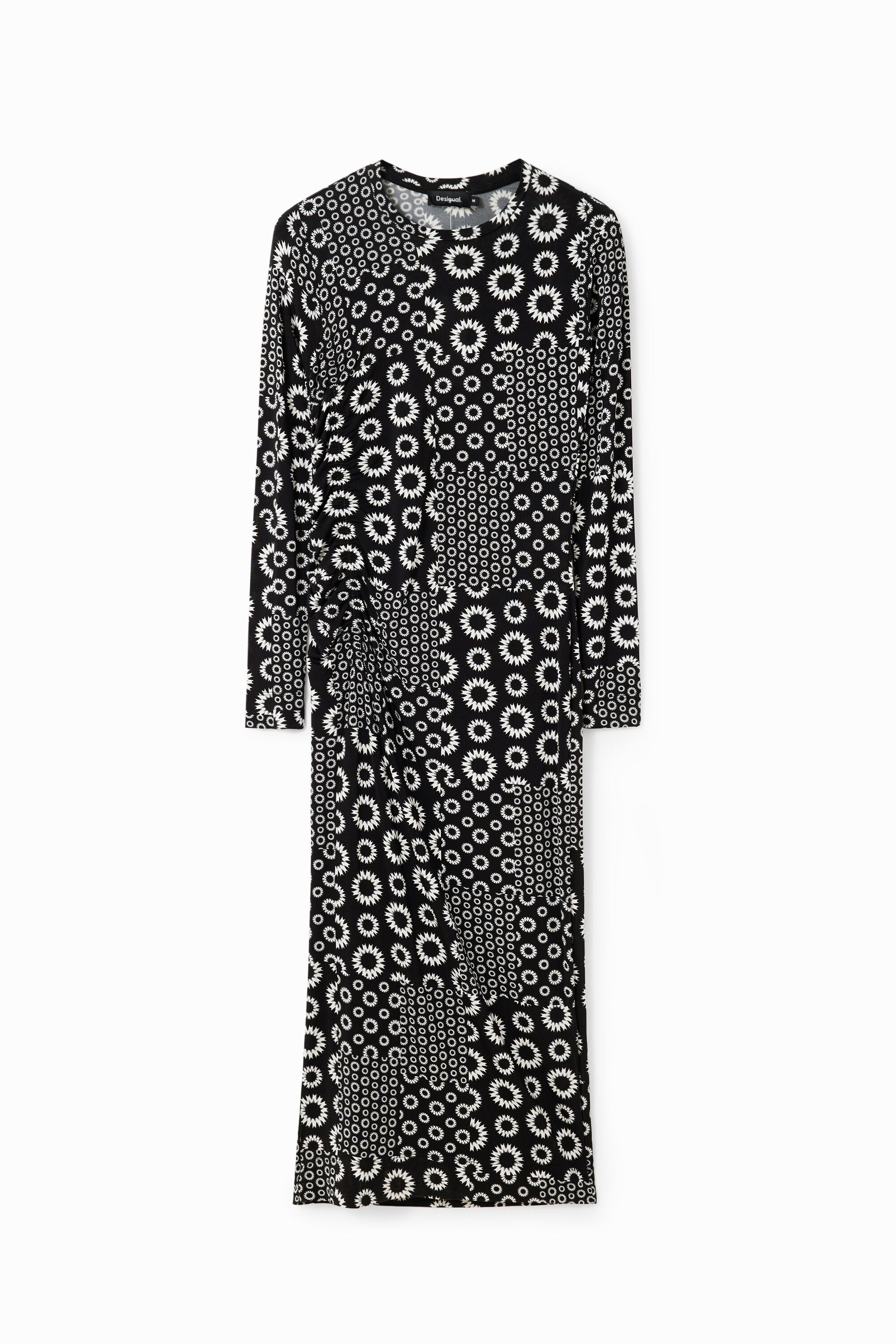 Robe midi ajustée patchwork