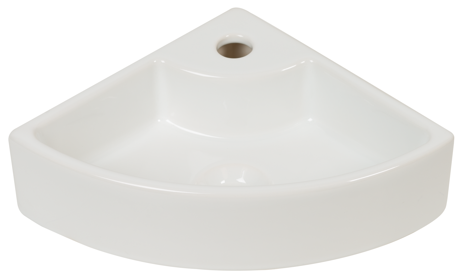 Plieger Miami hoekfontein 32x32cm wit
