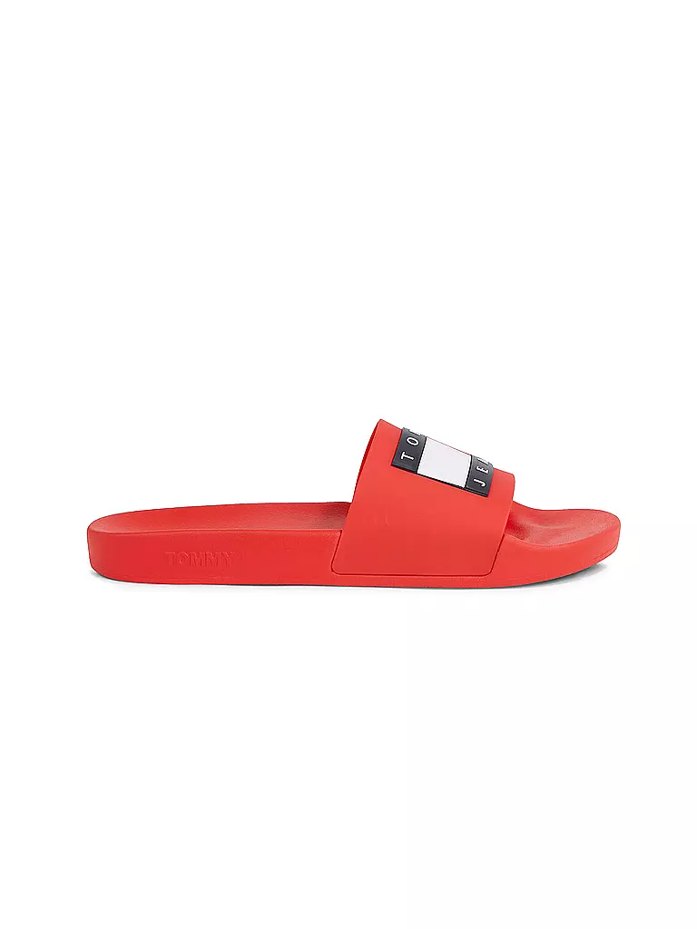 TOMMY JEANS Badeschuhe - Slides rot