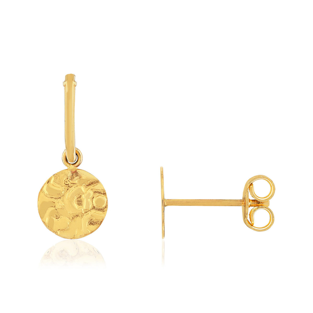 Boucles d'oreilles or 375 jaune