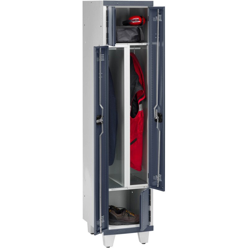 Vestiaire porte L métal 1 colonne largeur 40cm monobloc