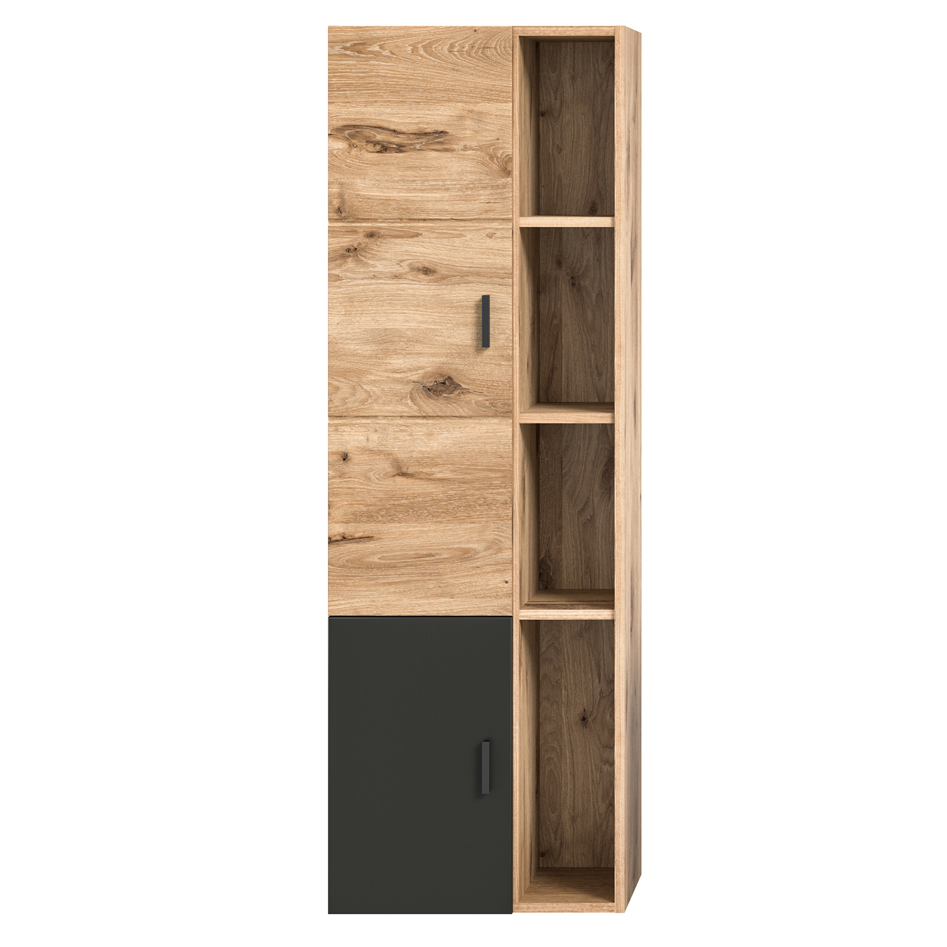 Highboard GRADO - Nox Oak-grau - 48 cm breit
