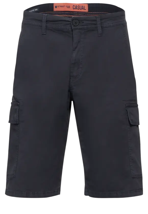 Twill Cargo Shorts - deep blue