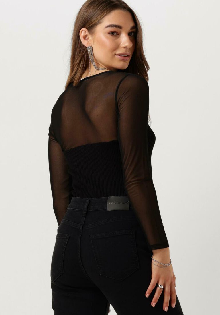 CO\\'COUTURE zwarte co'couture  baducc mix corsage blouse