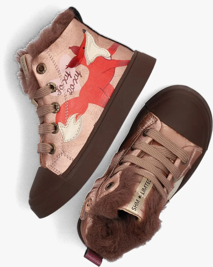 SHOESME roze shoesme hoge sneaker sh23w020