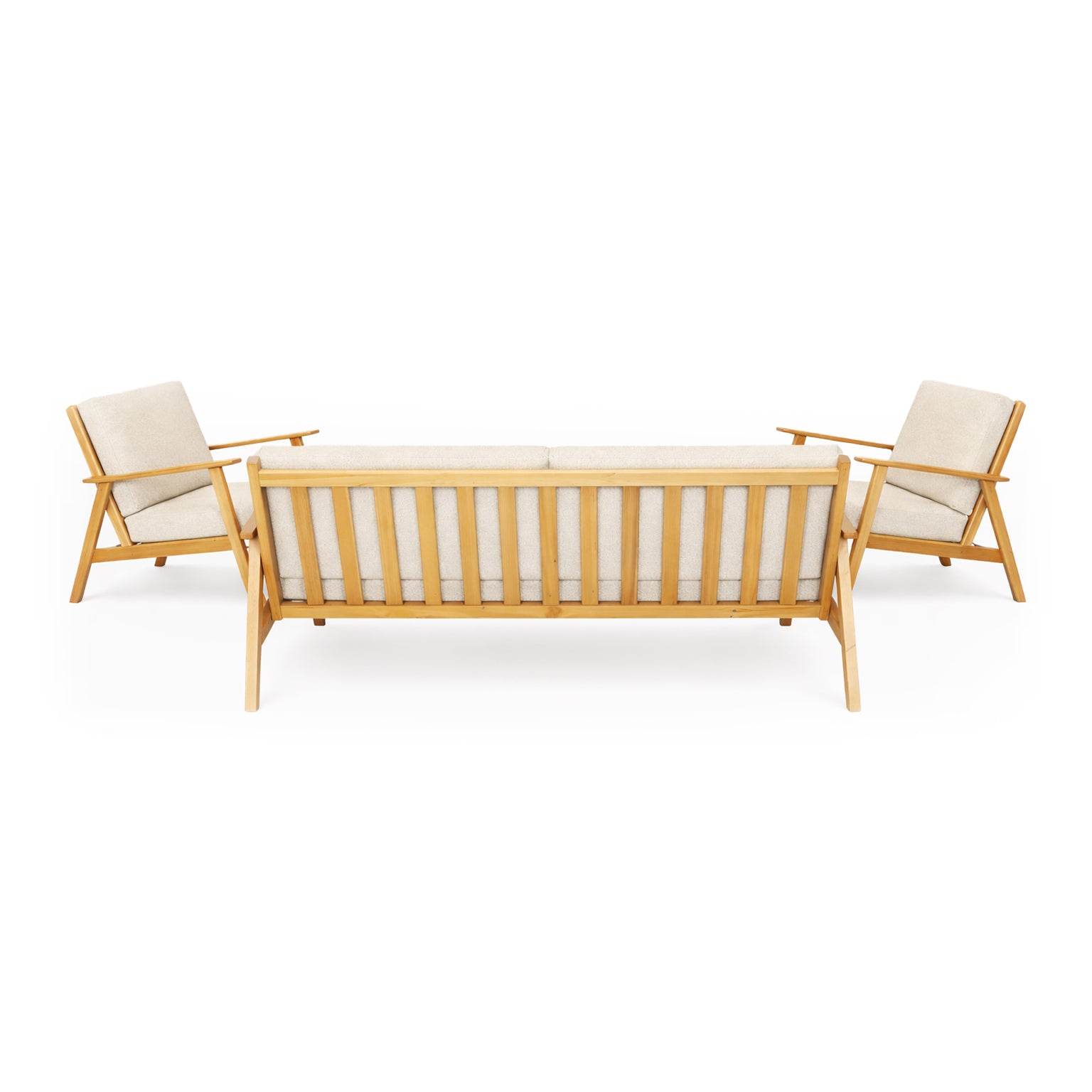 by fonQ Olive Loungeset - Acaciahout - Beige