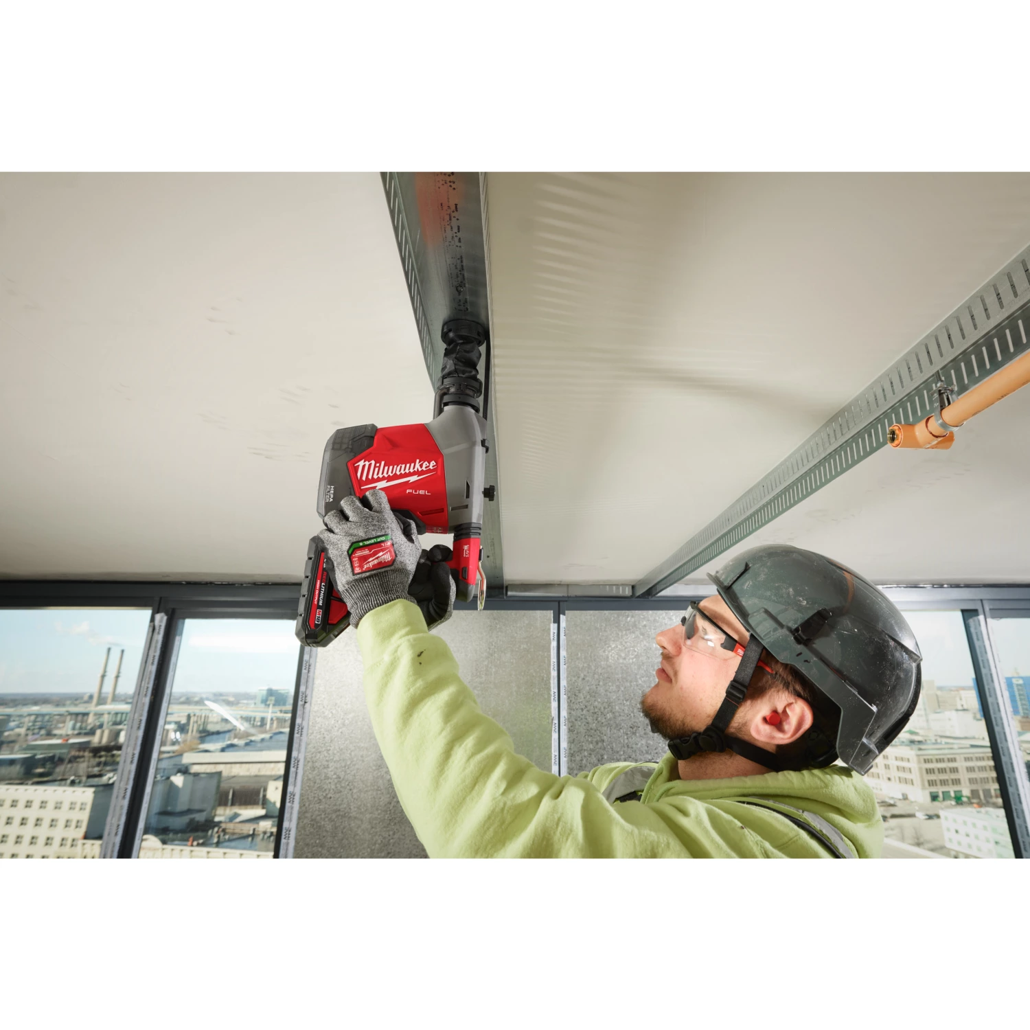 Milwaukee M18 FHAFOH16-0X 18V Li-ion accu SDS-Plus combihamer met geïntegreerde stofafzuiging in HD Box - 2.3J