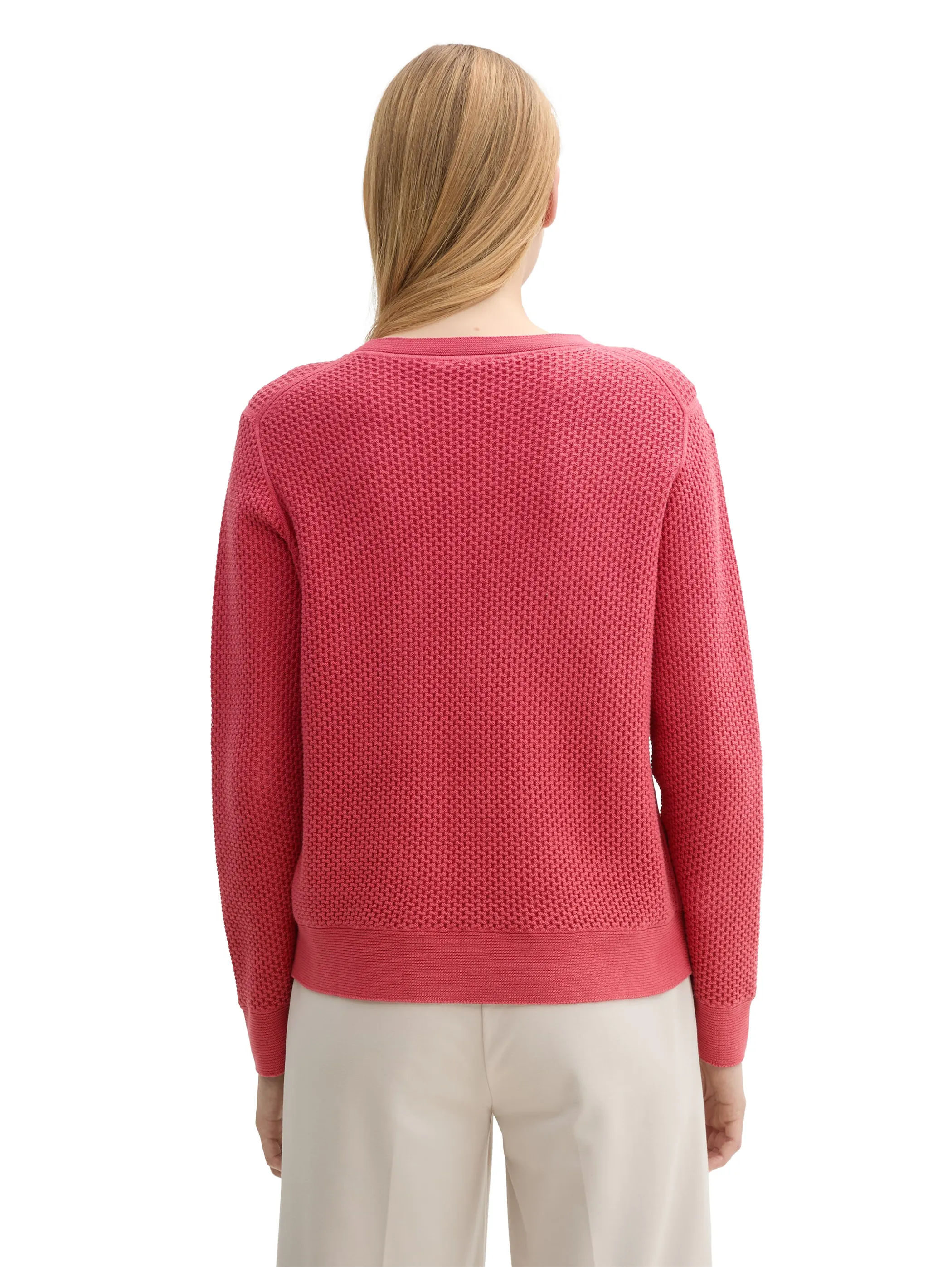 Damen Strukturpullover