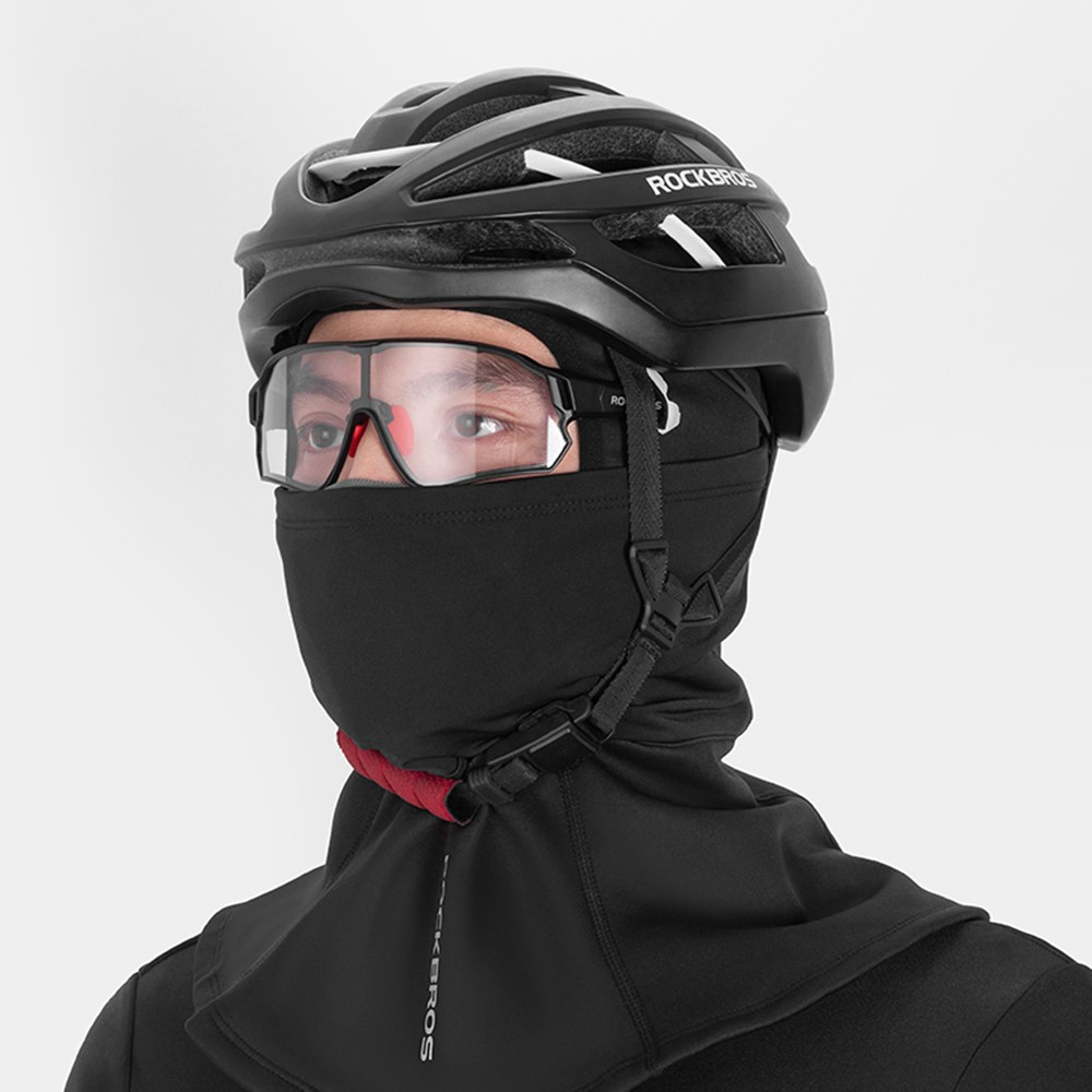(Gr. S) Ski Sturmhaube Motorrad Halstuch Kälte   UV Gesichts Schutzmaske mit Aktivkohlefilter - Schwarz