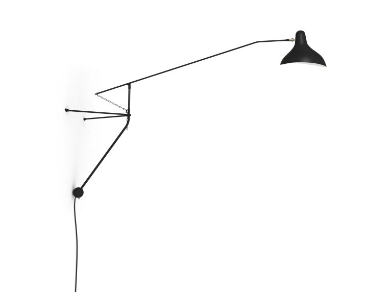 DCW éditions Mantis BS2 wandlamp zwart