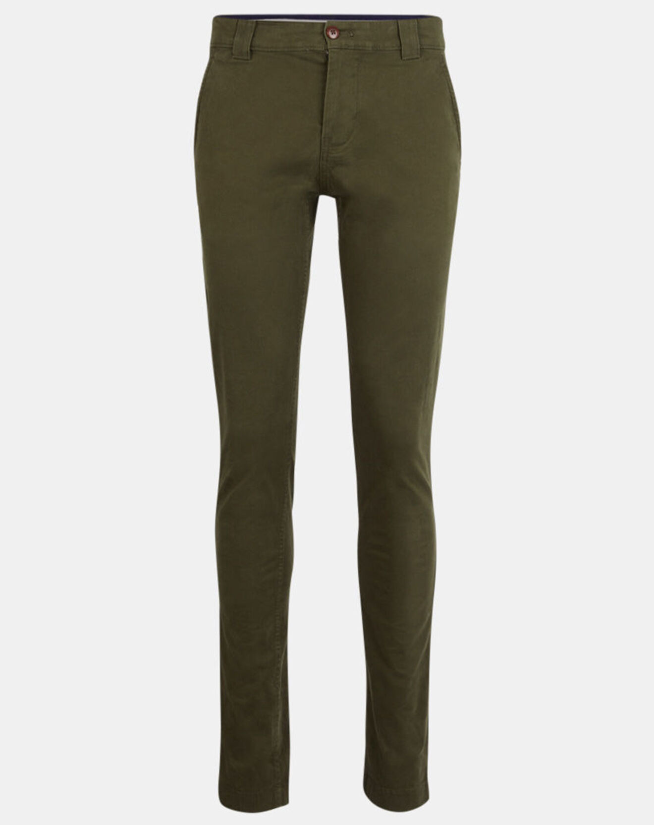 Tommy Jeans Pantalon chino en en Coton Bio mélangé Scanton olive