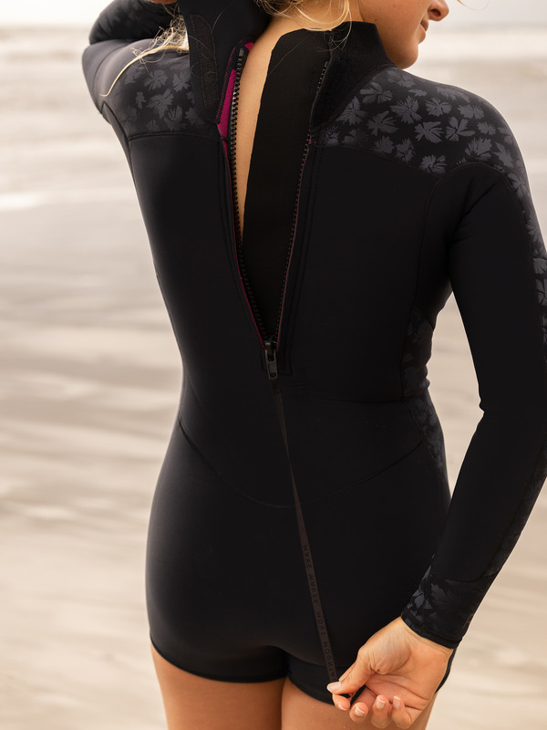 2mm Swell Series Springsuit manches longues Noir Femme