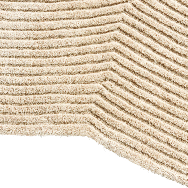 Bolia Zen Rounded vloerkleed 300x377 beige