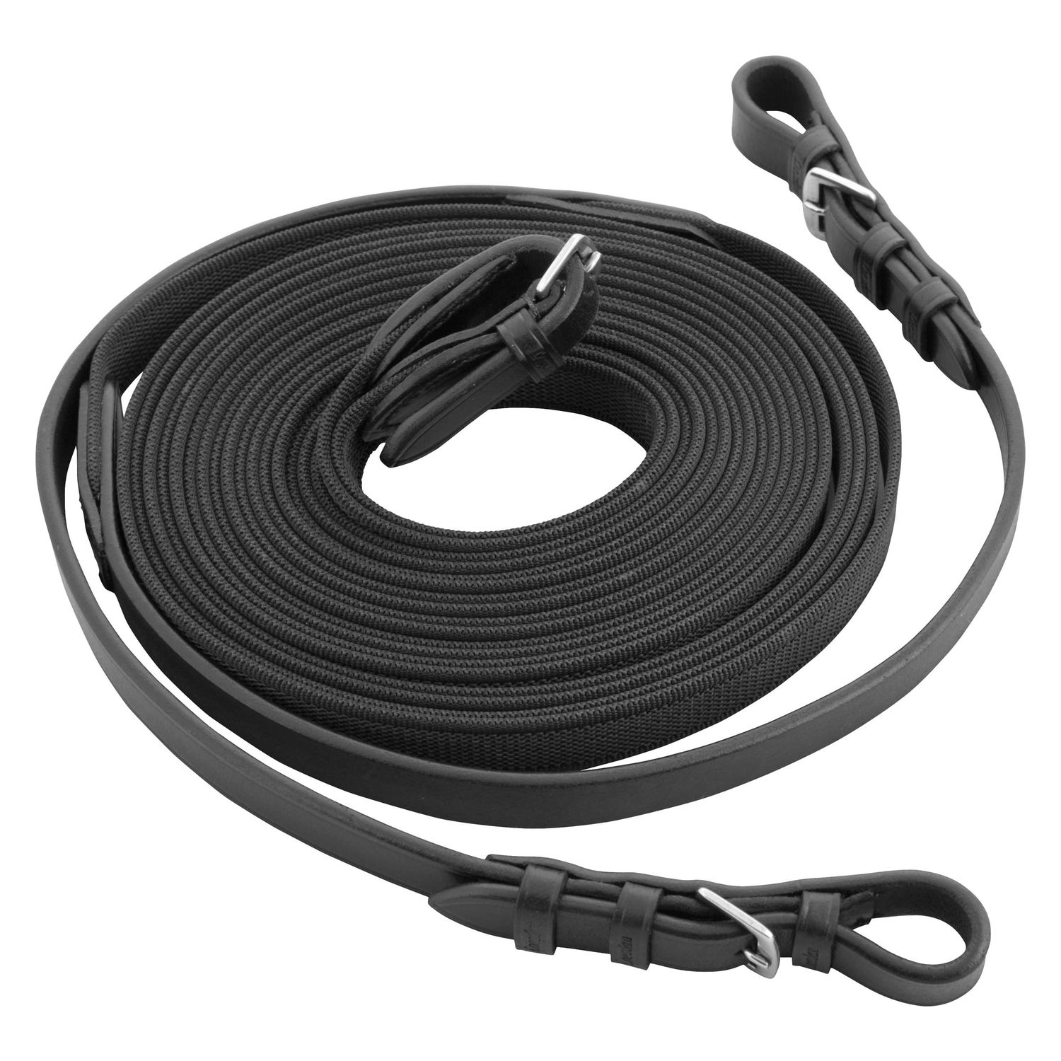 Loesdau Langzügel Rubber-Grip  - schwarz