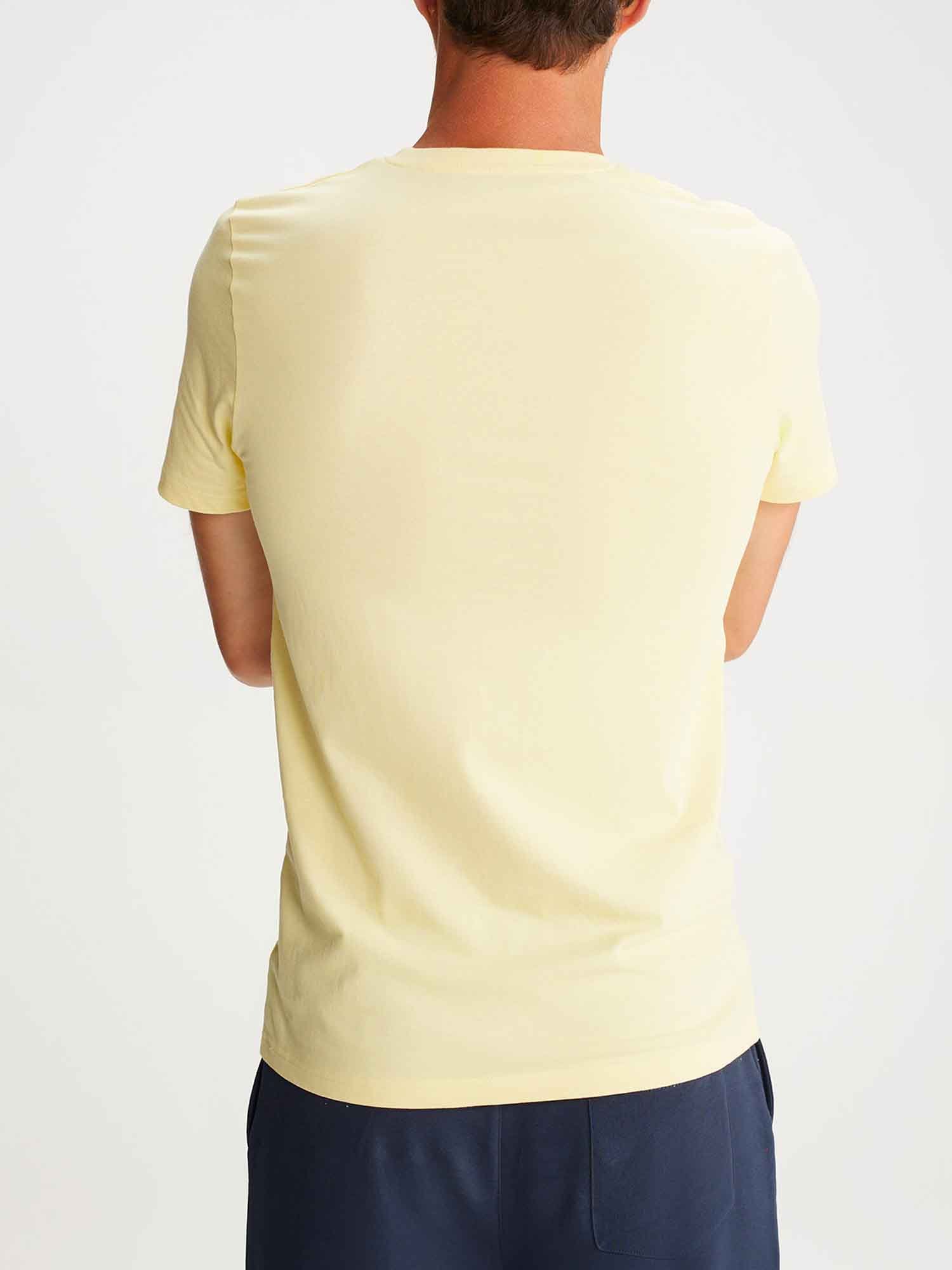Tee Shirt Homme Manches Courtes Jaune
