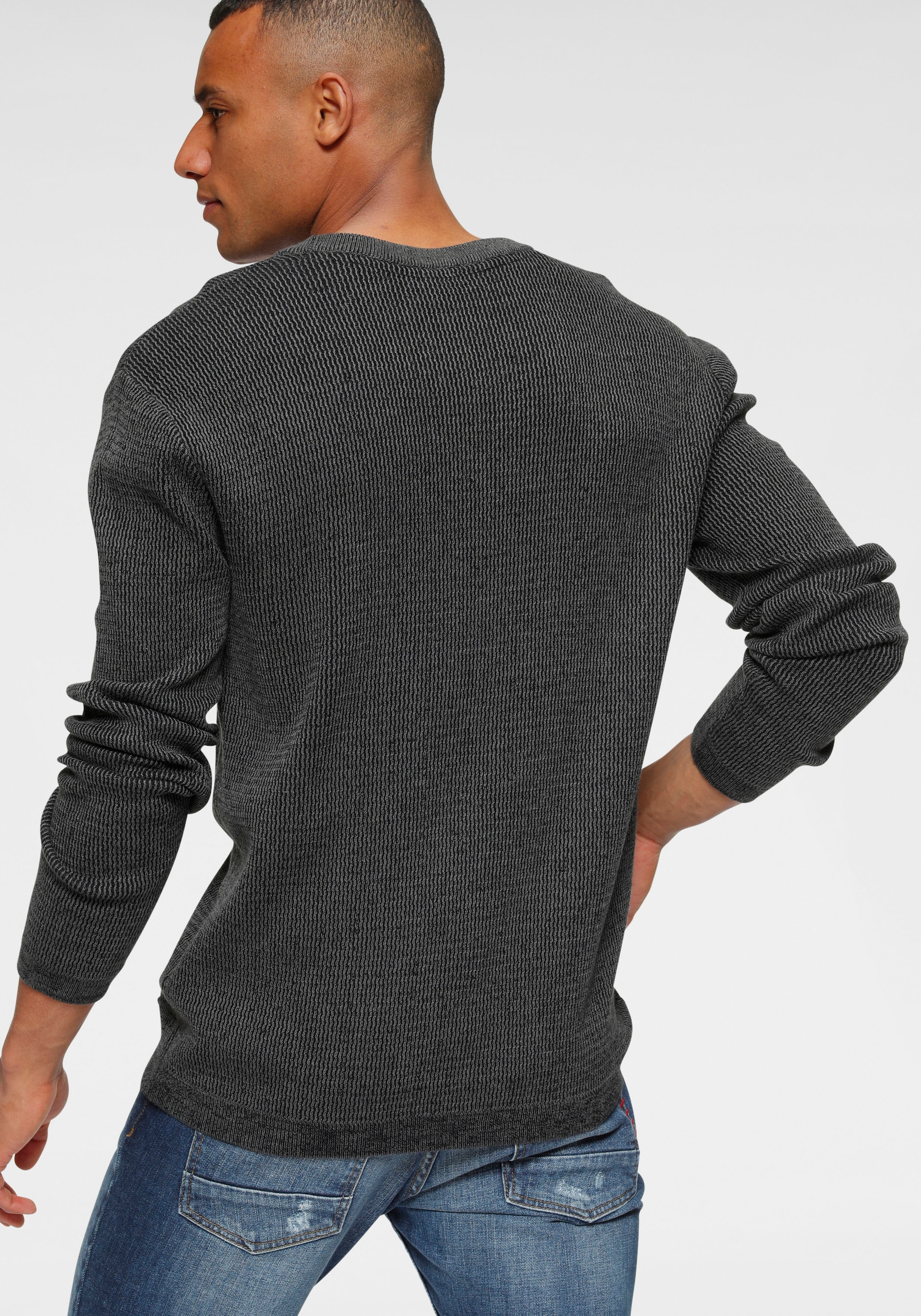 Bruno Banani Strickpullover , gewaschene Optik