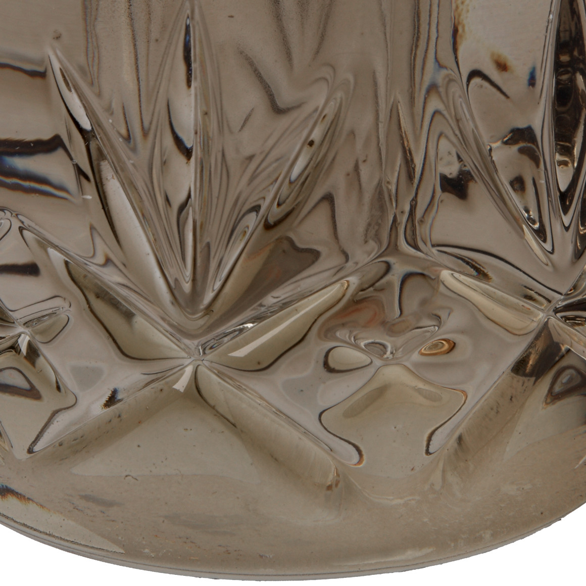 My Home Kerzenhalter aus Glas beige